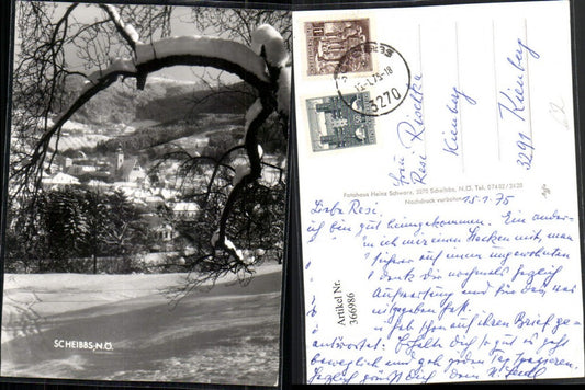 366986,Scheibbs Teilansicht Winterbild