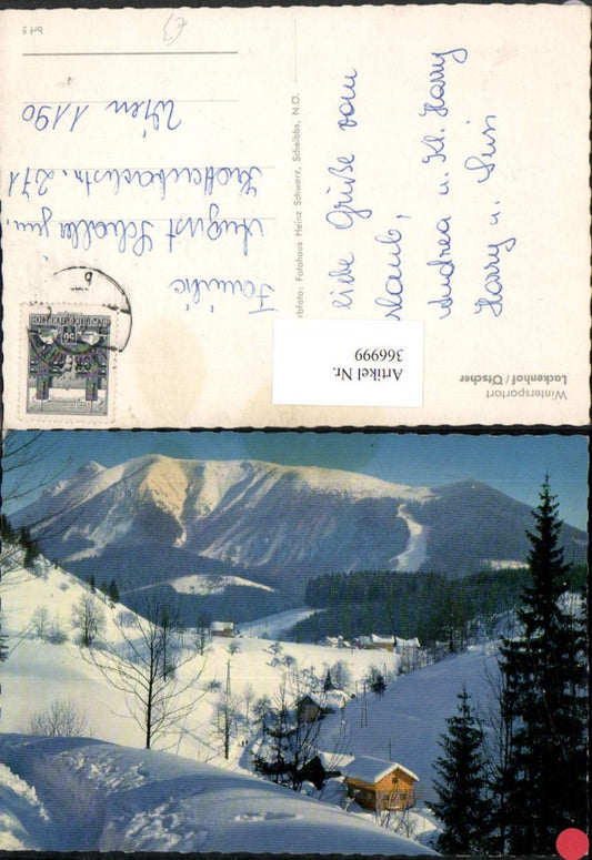 366999,Lackenhof am Ötscher Teilansicht Bergkulisse Winterbild