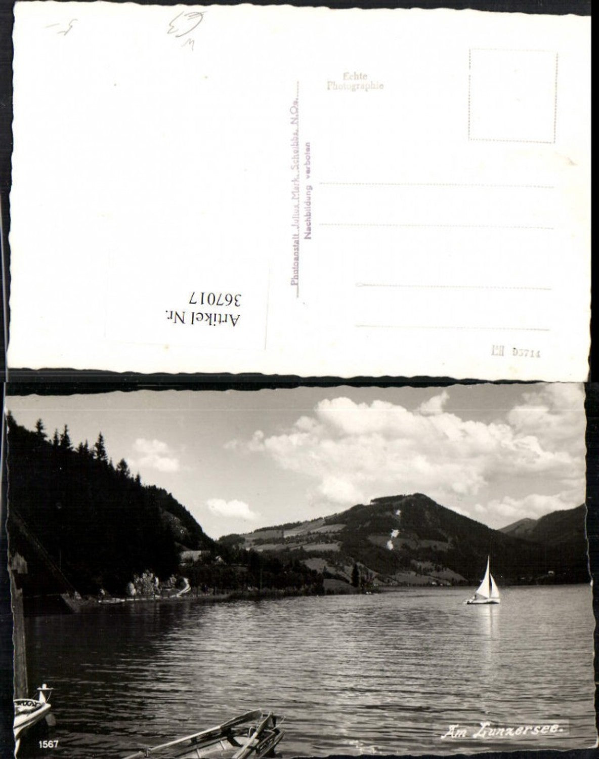 367017,Lunzersee See b. Lunz Segelboot