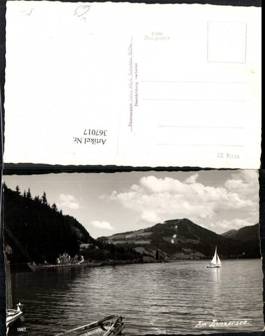 367017,Lunzersee See b. Lunz Segelboot
