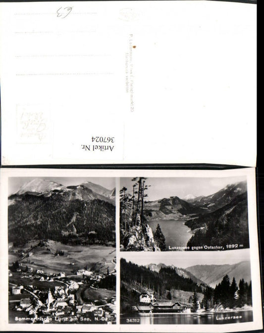 367024,Lunz am See Totale Lunzersee Mehrbildkarte