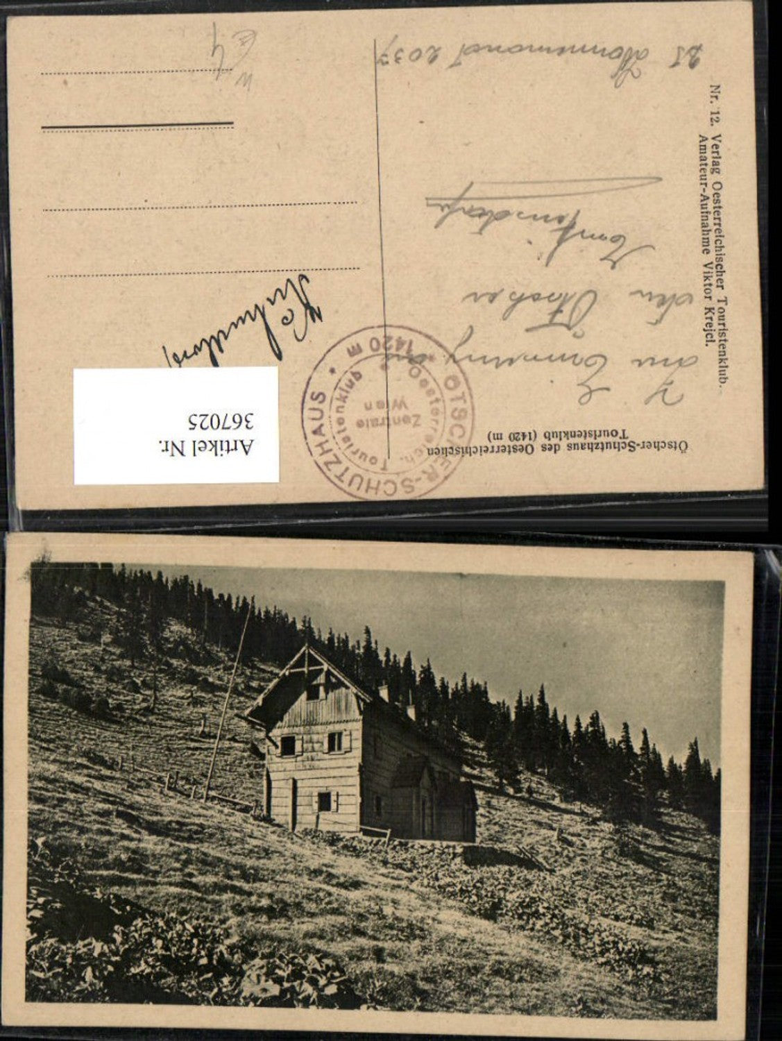 367025,Ötscher-Schutzhaus Berghütte b. Lackenhof