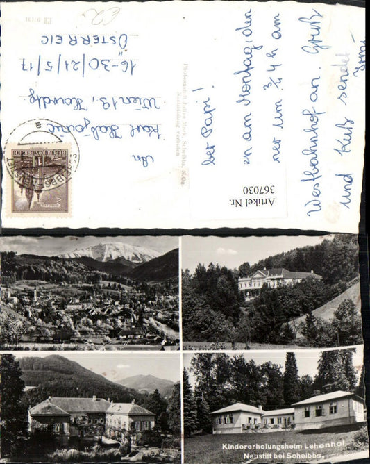 367030,Scheibbs Totale Kindererholungsheim Lehenhof Mehrbildkarte