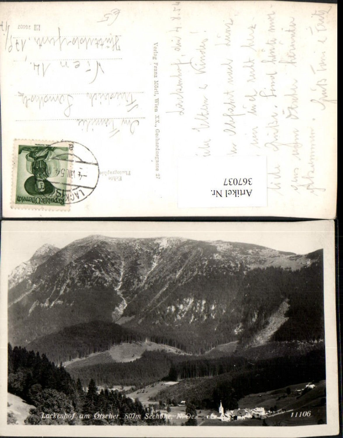 367037,Lackenhof am Ötscher Totale Bergkulisse