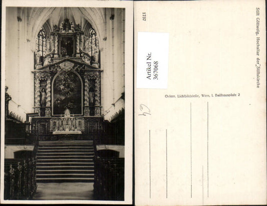367068,Stift Göttweig Hochaltar der Stiftskirche Innenansicht