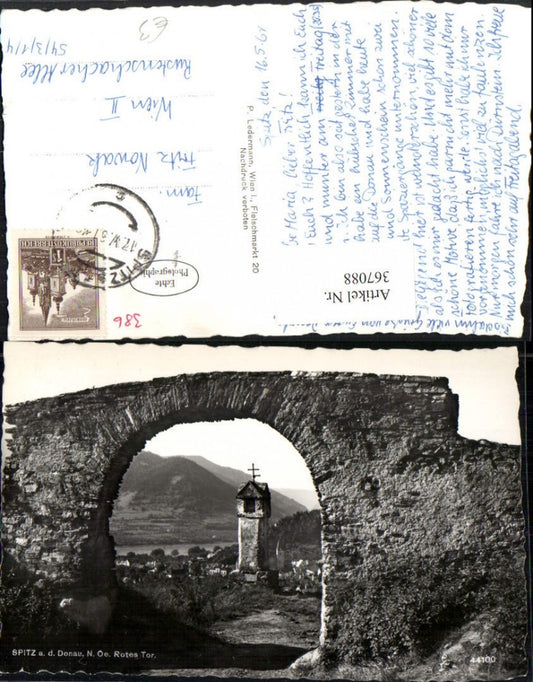 367088,Spitz an d. Donau Rotes Tor Durchblick Bildstock