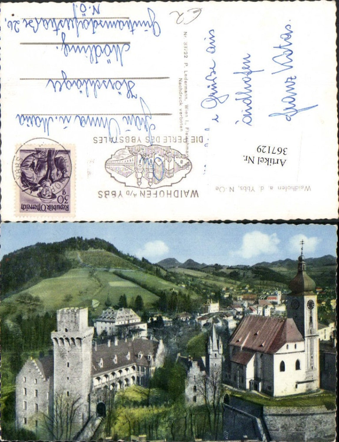 367129,Waidhofen an d. Ybbs Teilansicht Kirche Schloss