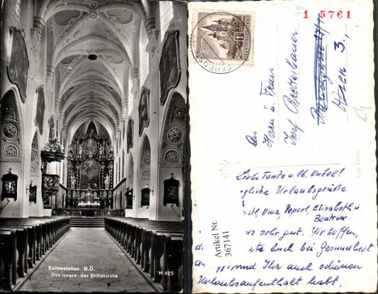 367141,Seitenstetten Stiftskirche Kirche Innenansicht Kanzel
