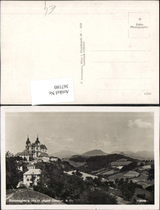 367180,Sonntagberg Basilika Kirche geg. Ötscher