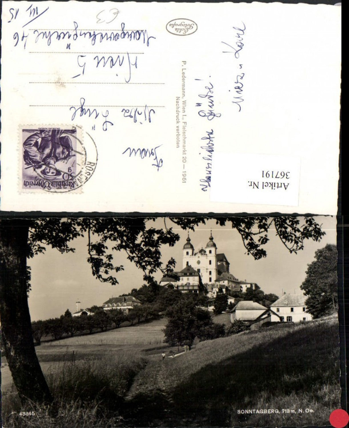 367191,Sonntagberg Basilika Kirche Wegpartie