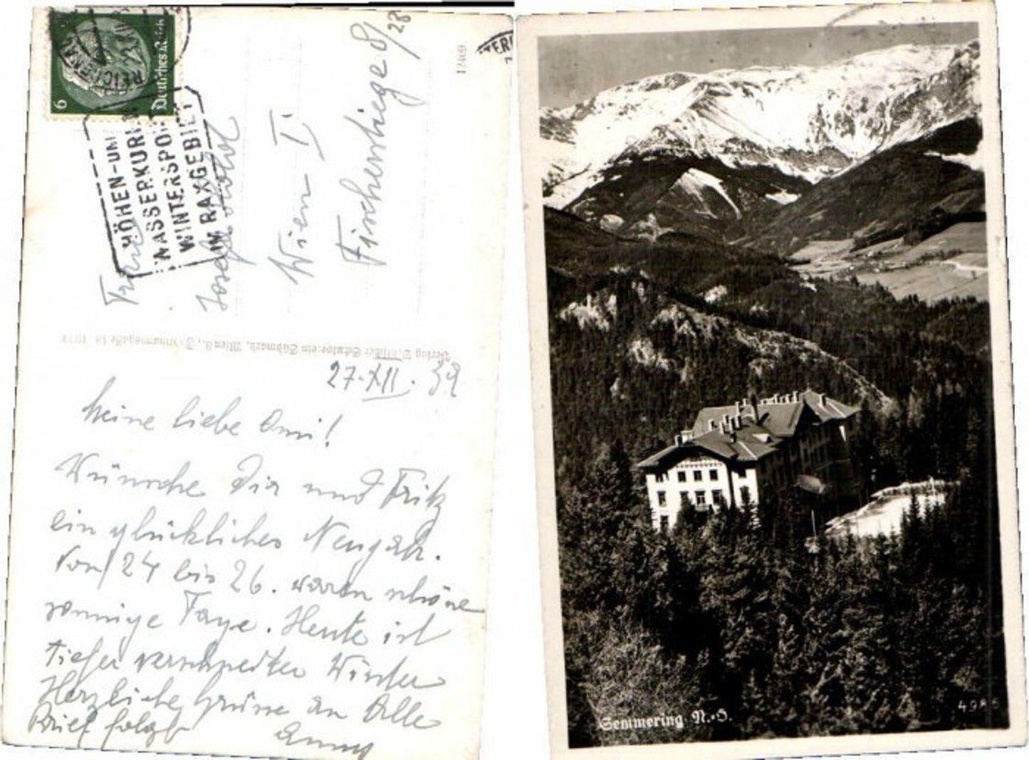 Alte Ansichtskarte – Old Postcard