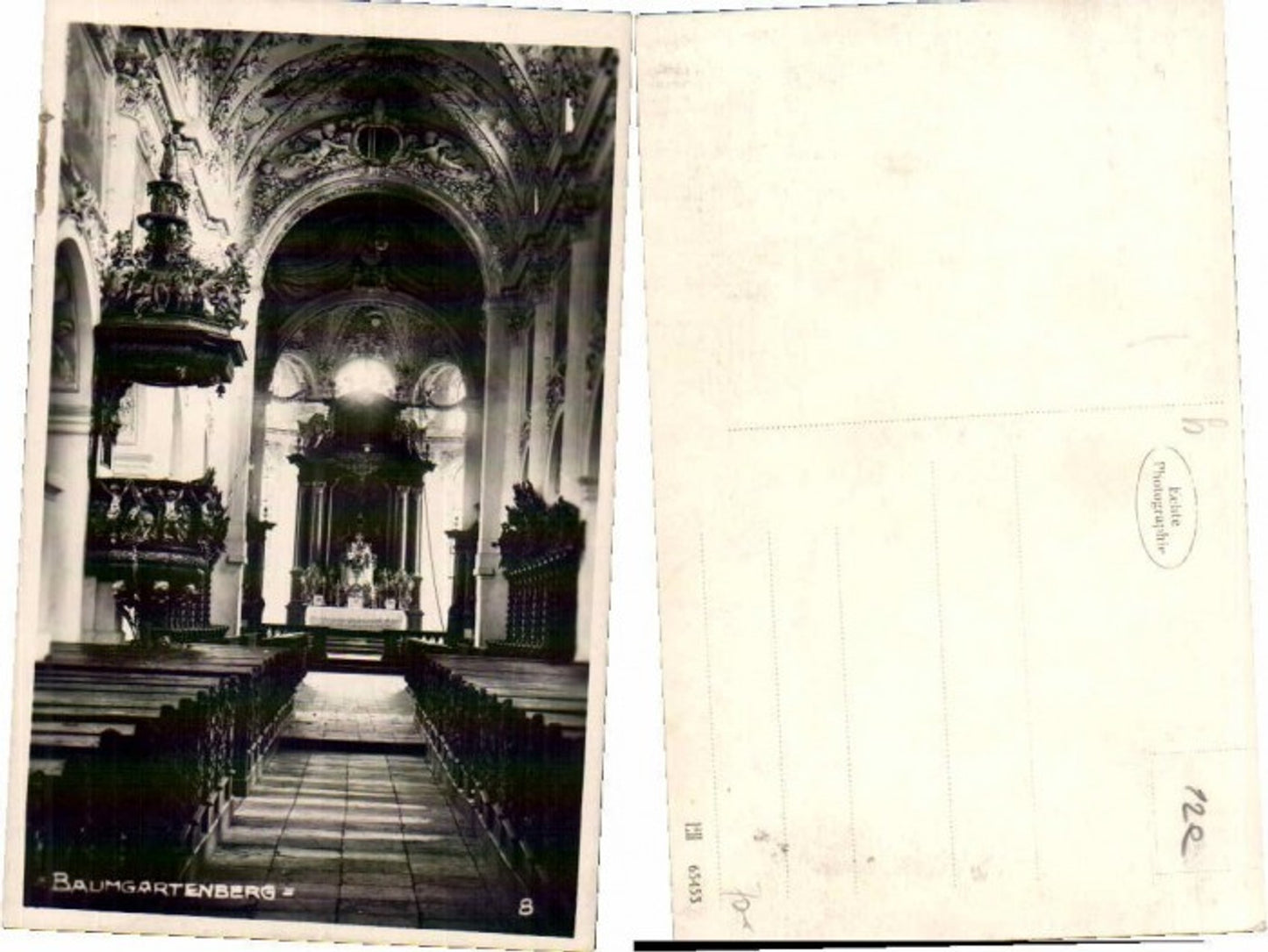 65918,Baumgartenberg Kirche Innen Bez Perg