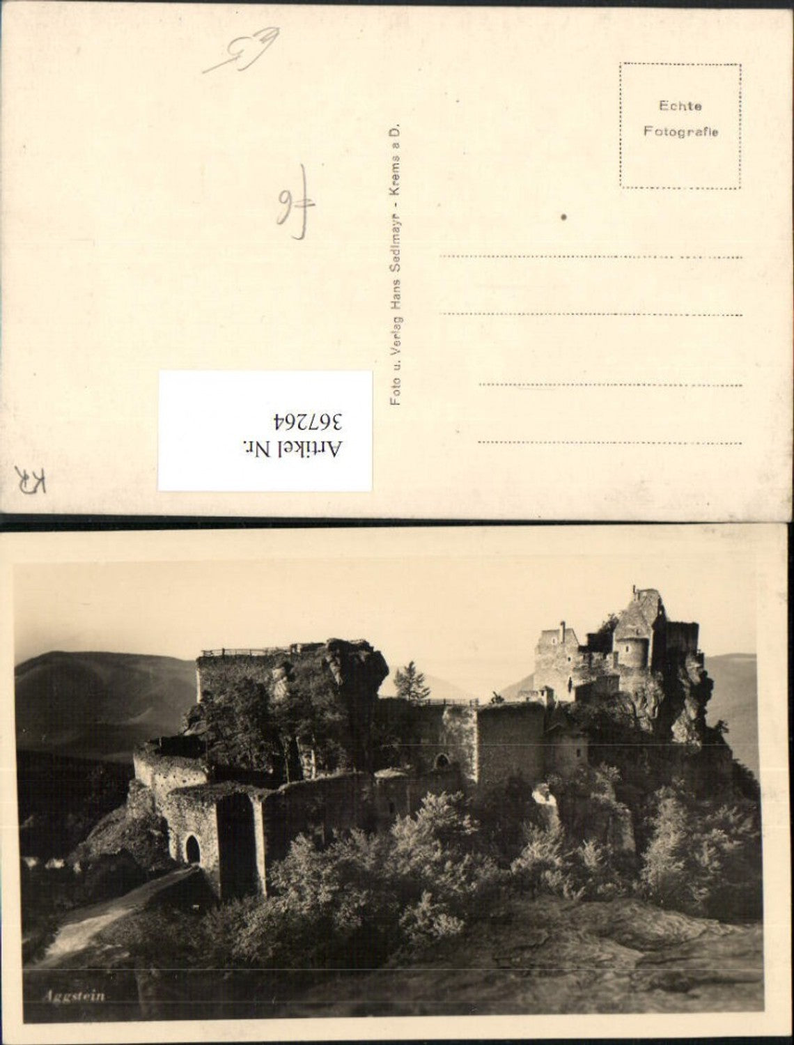 367264,Ruine Aggstein b. Aggsbach