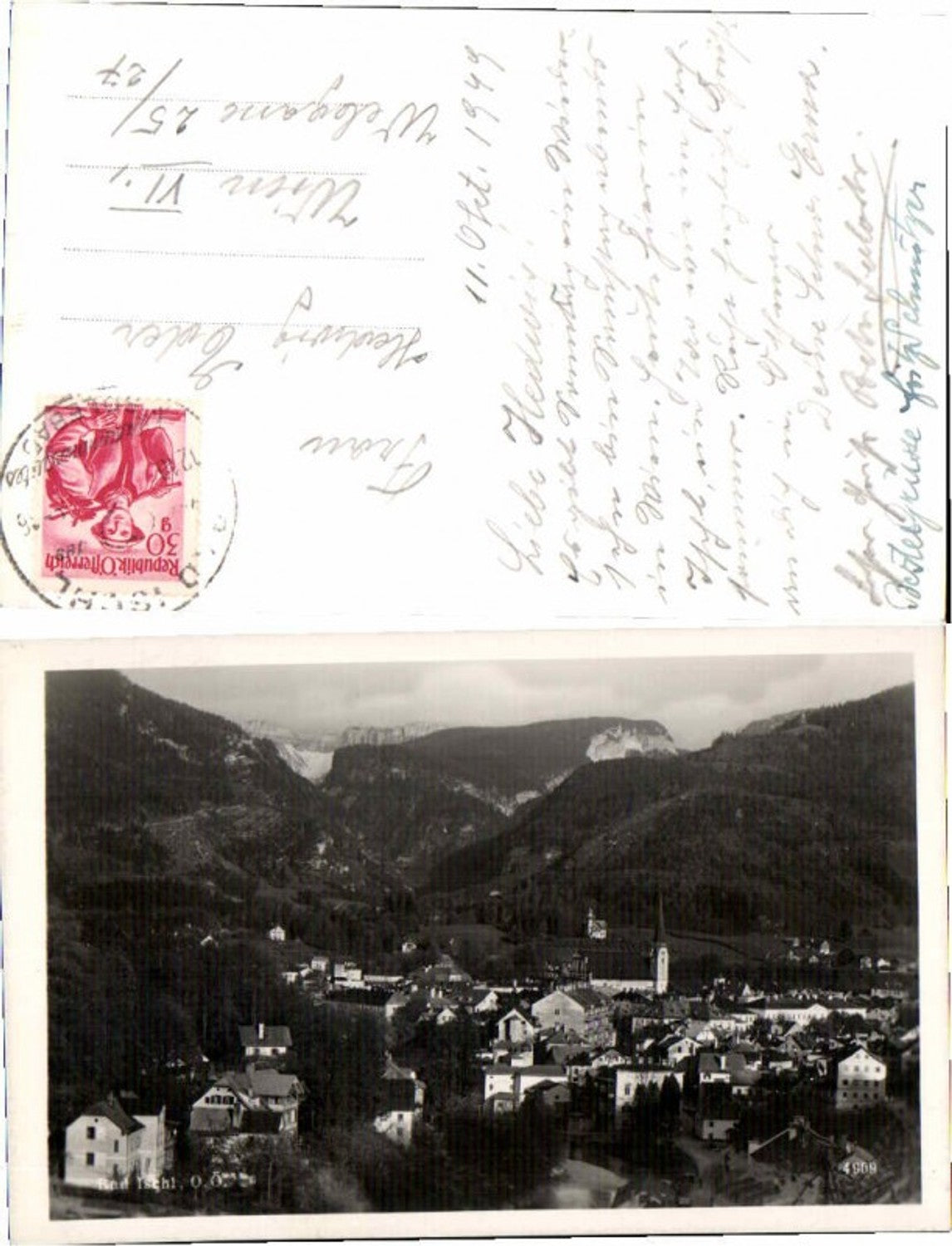 65965,Bad Ischl Rare Ansicht 1948