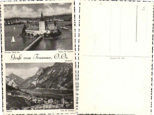 65998,Gruss vom Traunsee b. Gmunden Orth Ebensee