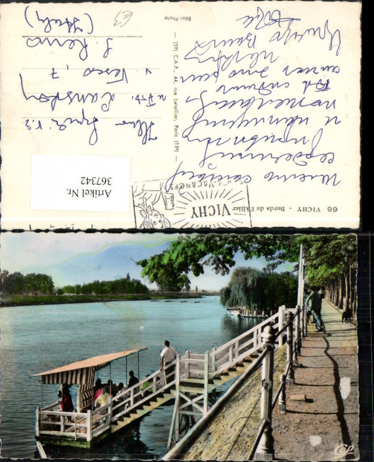 367342,Auvergne Allier Vichy Bords de Allier Promenade Fluss