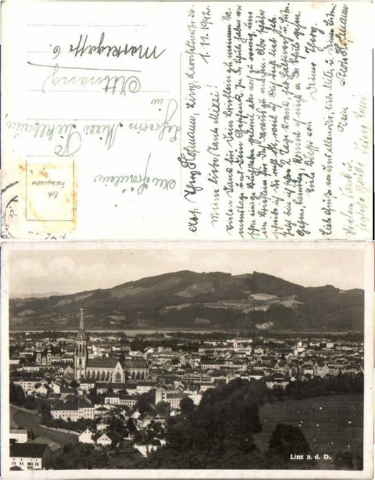 66055,Linz a.d. Donau Rare Partie am Ortsrand 1940