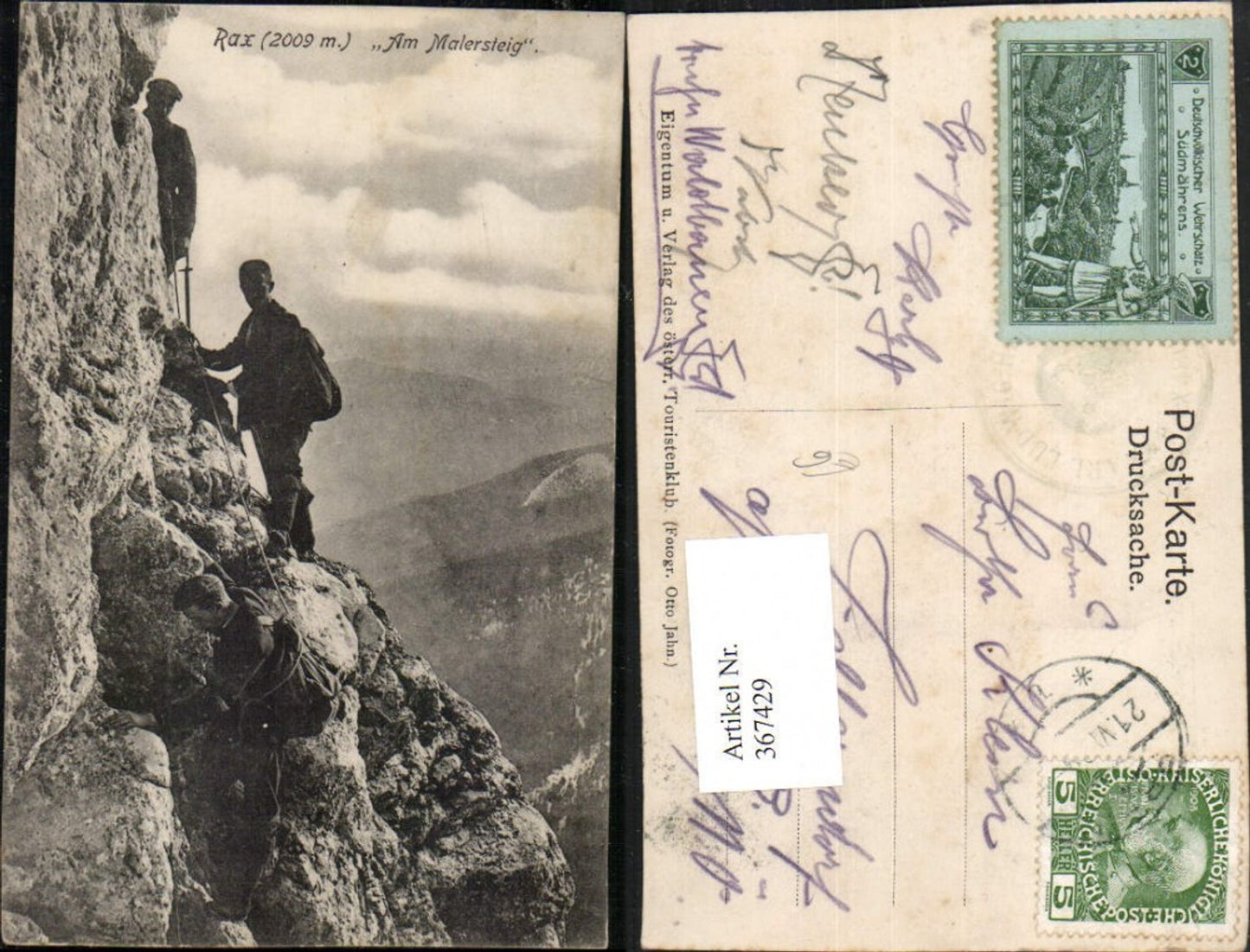 367429,Rax Am Malersteig b. Prein Bergsteiger Kletterer
