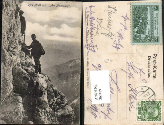 367429,Rax Am Malersteig b. Prein Bergsteiger Kletterer