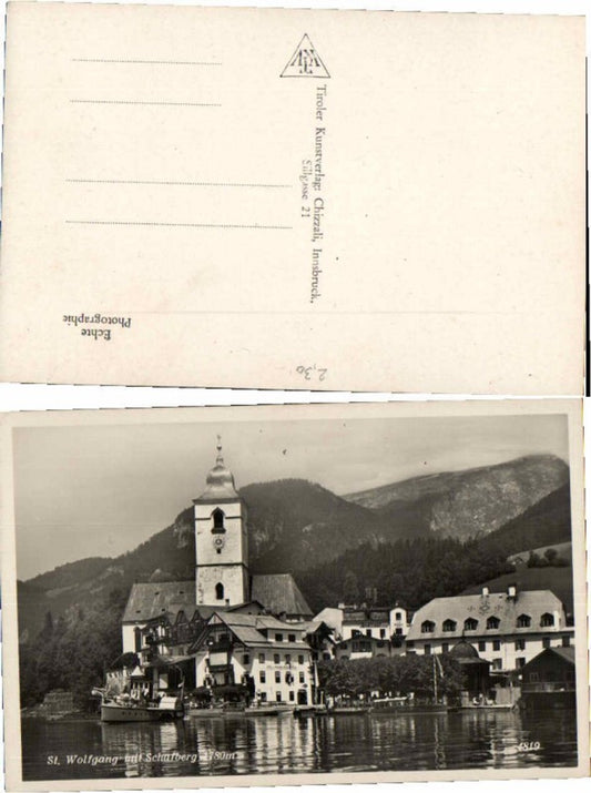 66120,Fotokarte St Wolfgang Wolfgangsee Weisses Rössl
