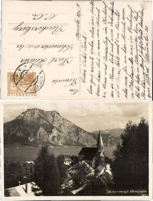 66126,Altmünster Teilansicht im Ort 1935 pub Brandt 5035