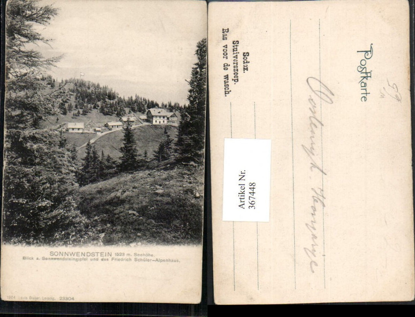 367448,Sonnwendstein b. Maria Schutz Friedrich-Schüler-Alpenhaus