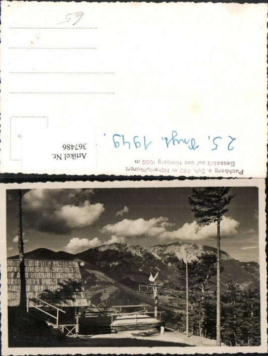 367486,Puchberg am Schneeberg Sessellift auf den Himberg Bergkulisse