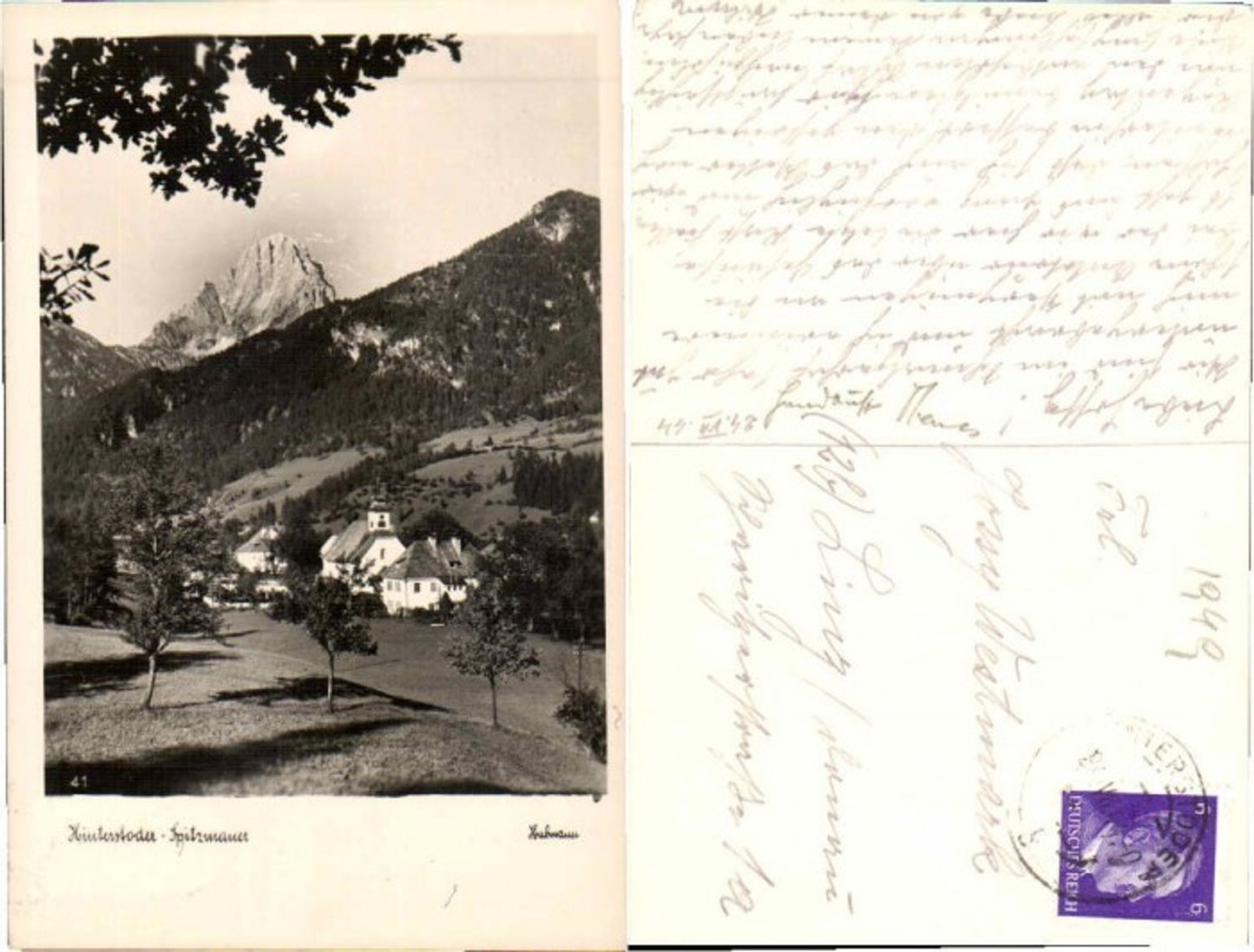 66193,Hinterstoder Spitzmauer um 1940