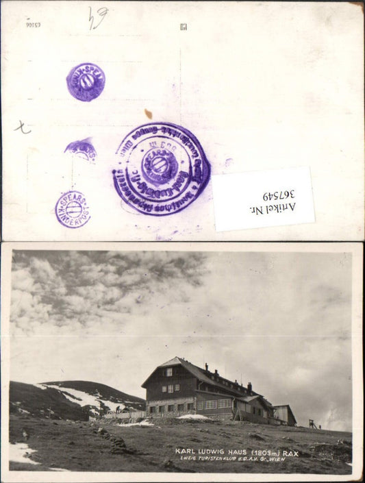 367549,Rax Karl Ludwig-Haus Berghütte b. Prein