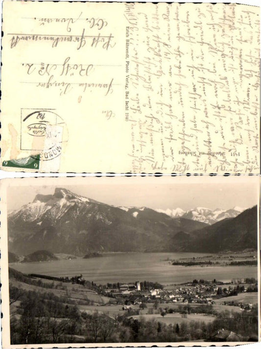 66232, Mondsee with Schafberg 1940