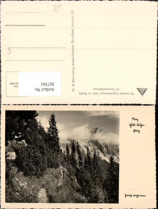 367561,Rax Göbl-Kühn-Steig b. Prein Bergkulisse Wegpartie