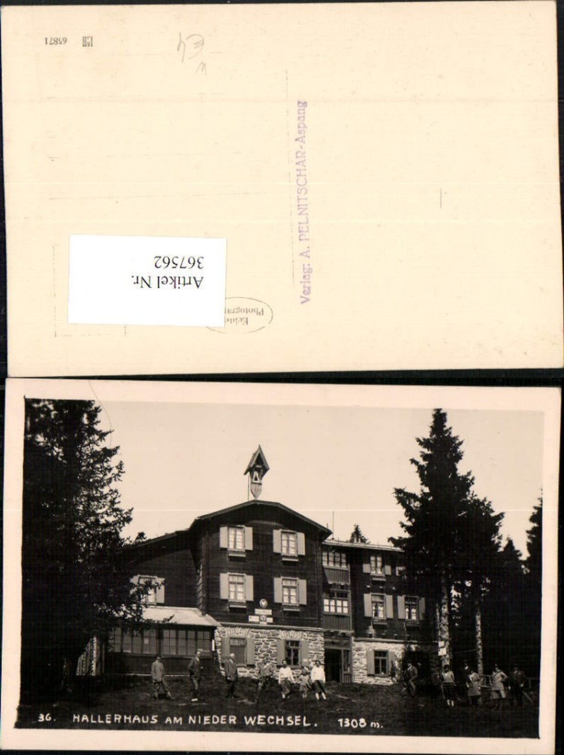 367562,Foto AK Hallerhaus am Niederwechsel b. Mönichkirchen