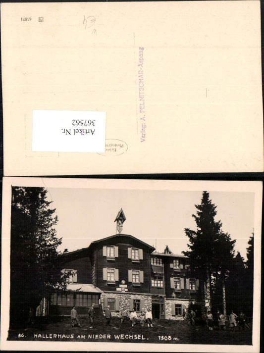 367562,Foto AK Hallerhaus am Niederwechsel b. Mönichkirchen
