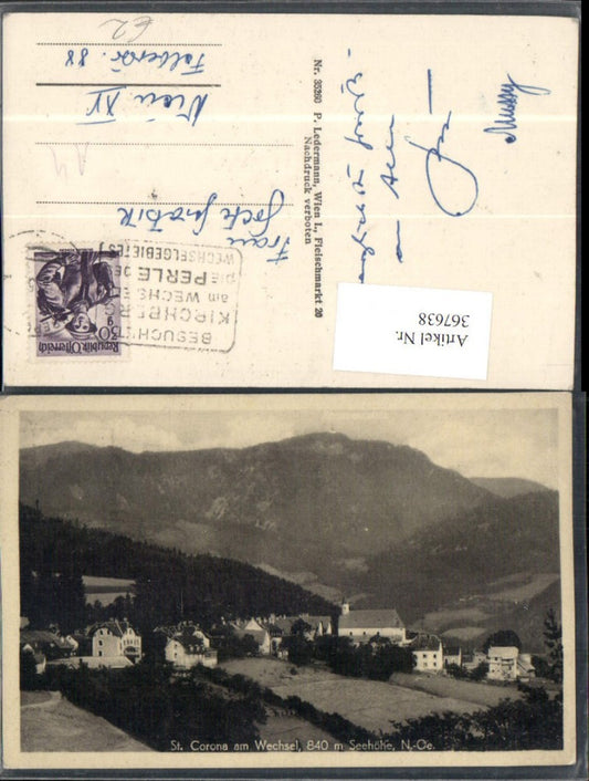 367638,St. Corona am Wechsel Totale Bergkulisse