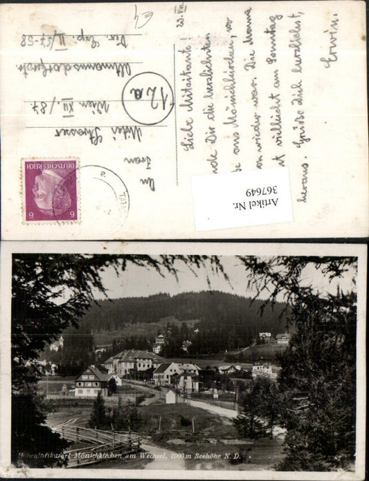 367649,Mönichkirchen am Wechsel Teilansicht Hotel Lang