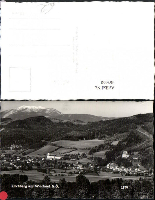 367650,Kirchberg am Wechsel Totale Bergkulisse