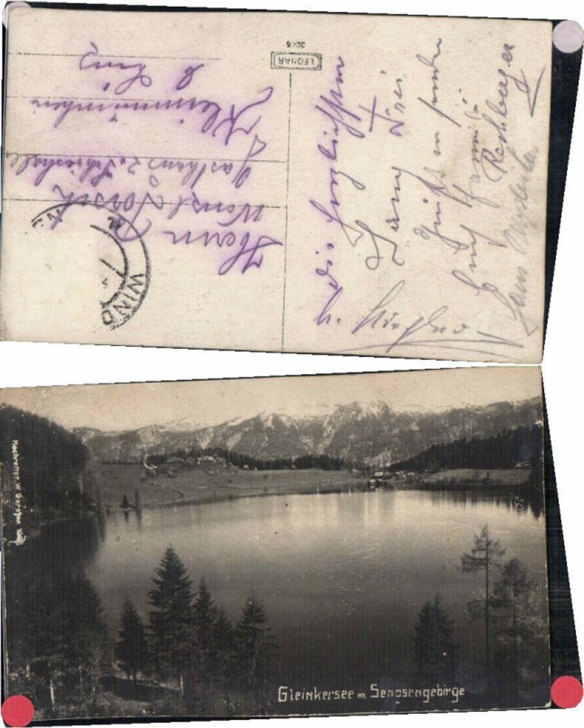 66350,Photo postcard Gleinkersee near Spital Pyhrn Windischgarsten