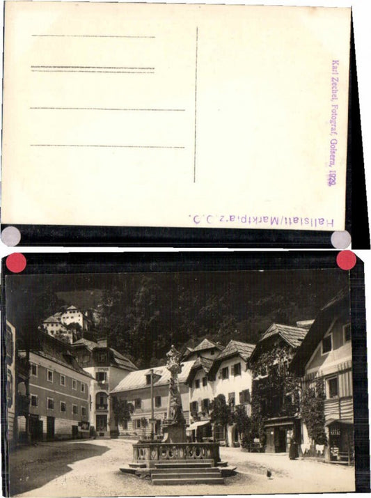66352, postcard Hallstatt 1929, photographer Zechel