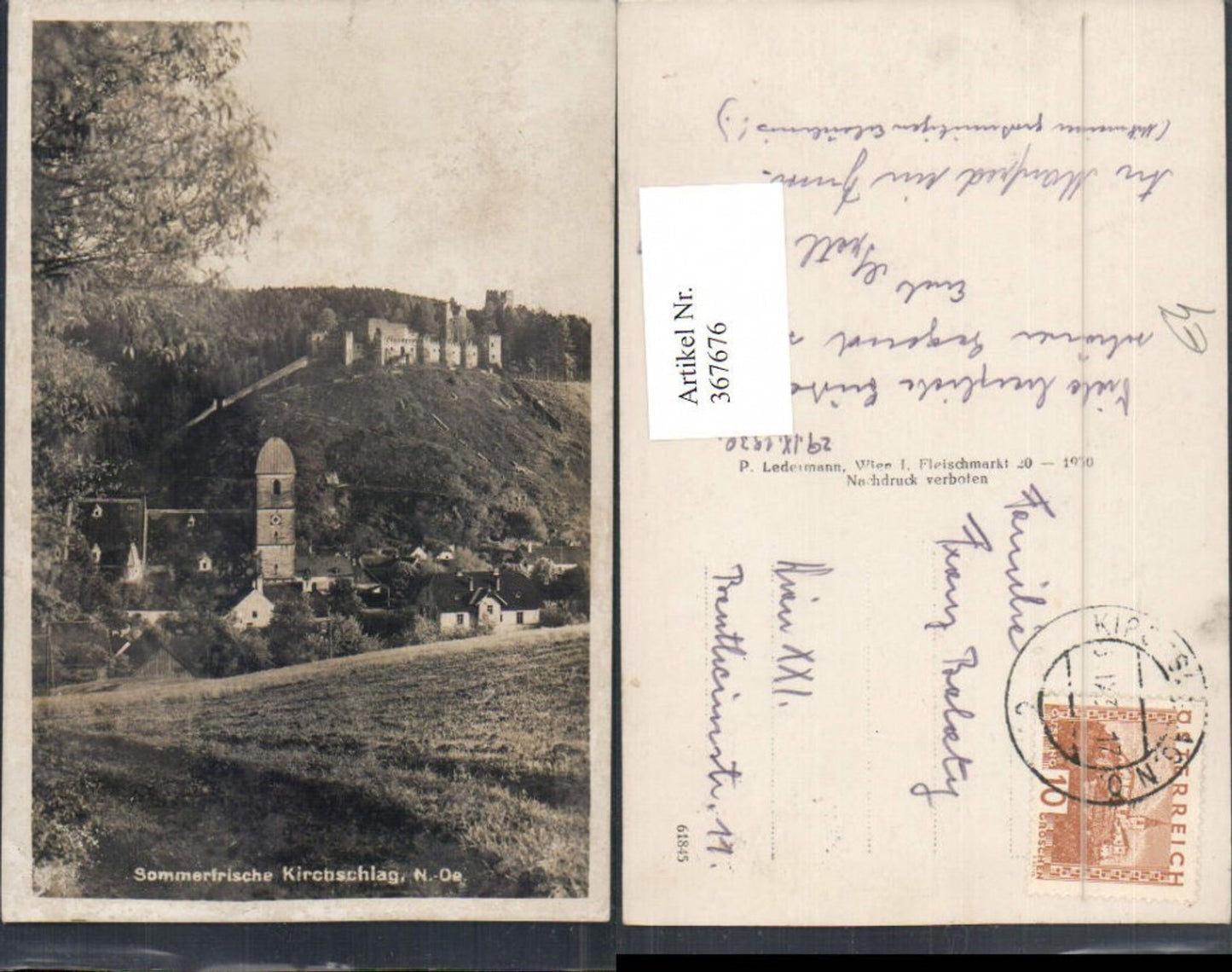 Alte Ansichtskarte – Old Postcard