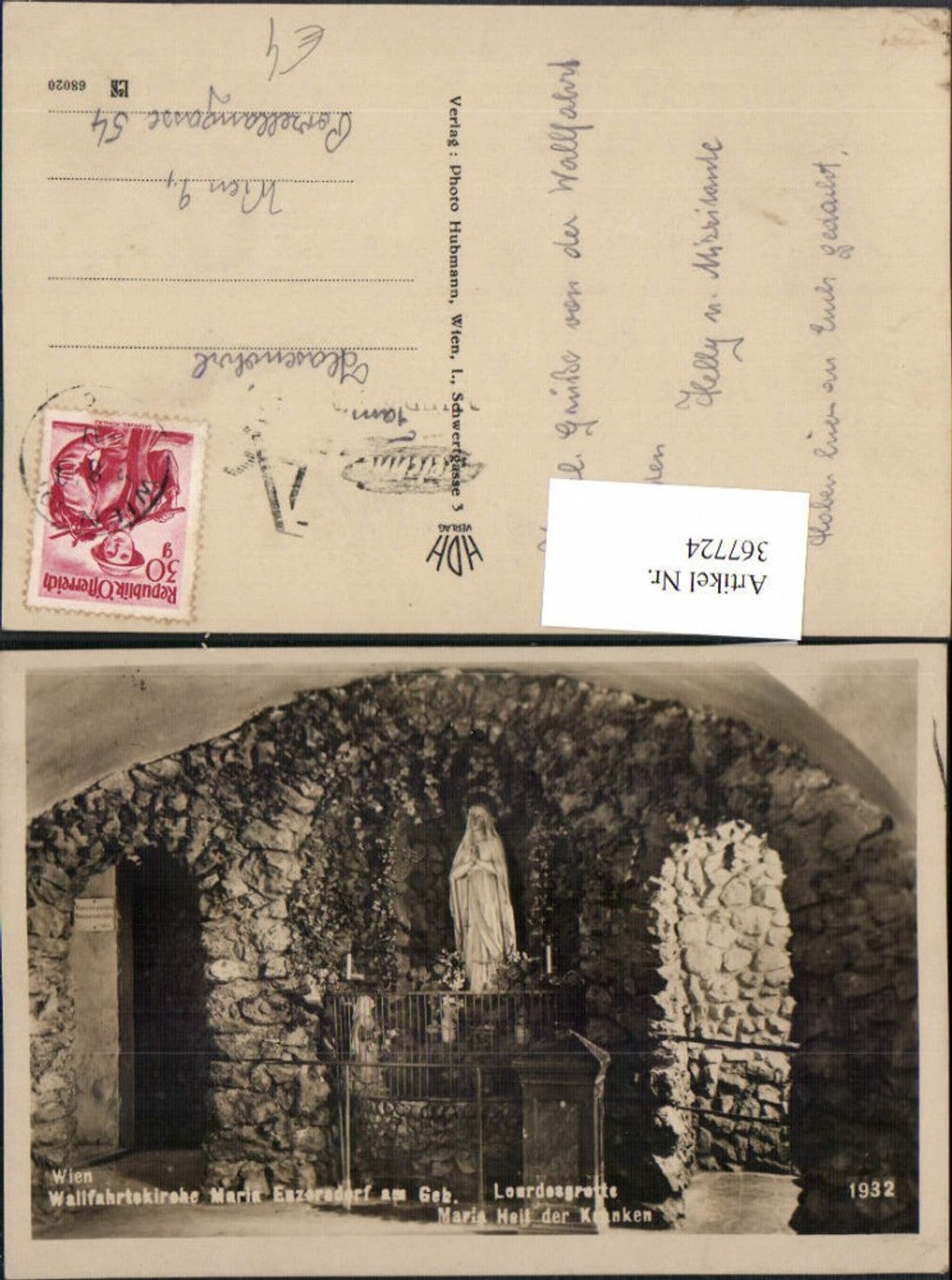 367724,Maria Enzersdorf am Gebirge Lourdesgrotte Maria Heil der Kranken