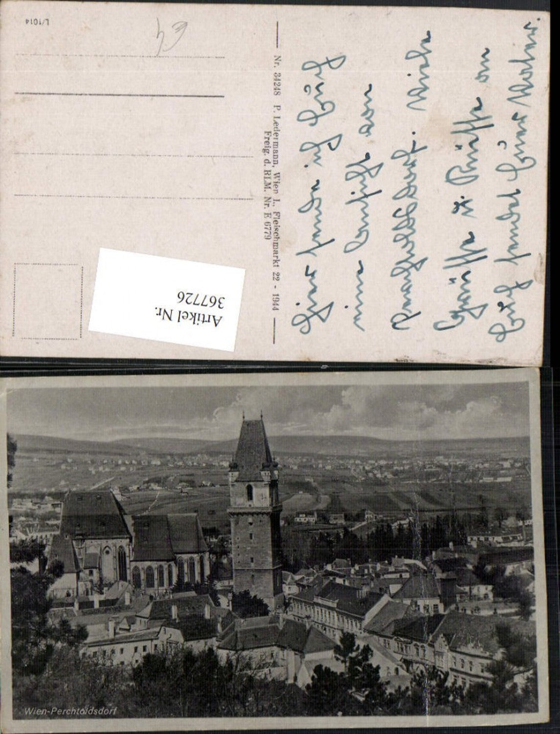 367726,Perchtoldsdorf Teilansicht Turm Kirche