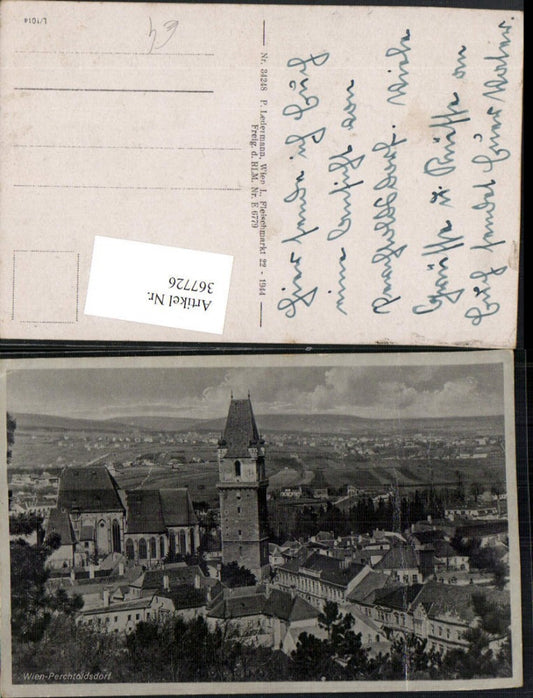 367726,Perchtoldsdorf Teilansicht Turm Kirche