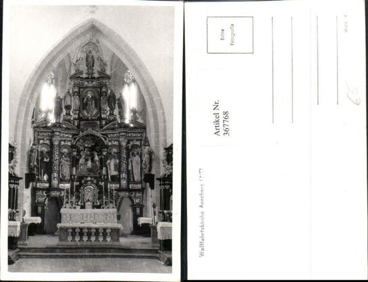 367768,Foto AK Annaberg Wallfahrtskirche Kirche Innenansicht Altar