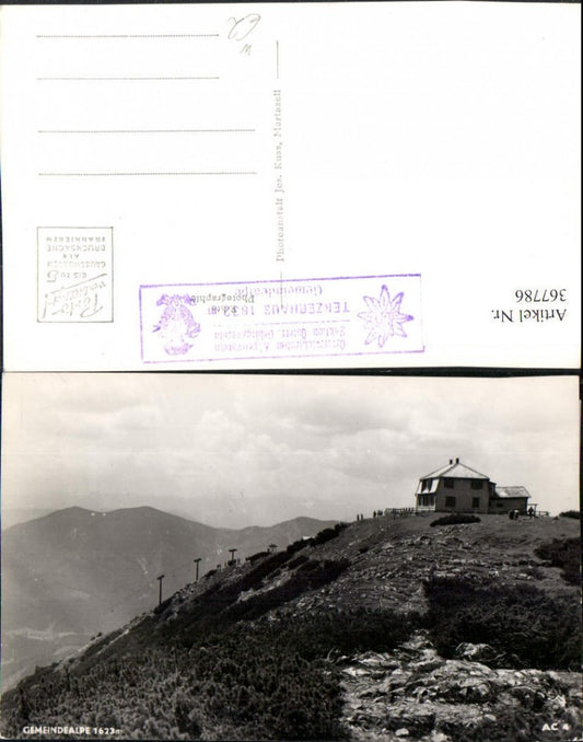 367786,Gemeindealpe b. Mitterbach Terzerhaus Berghütte Berglift Bergkulisse