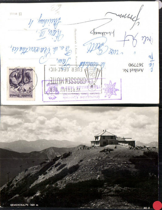 367790,Gemeindealpe b. Mitterbach Terzerhaus Berghütte Bergkulisse