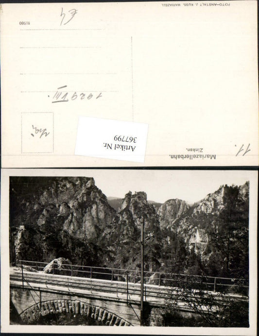 367799,Mariazellerbahn Zinken b. Annaberg Viadukt Brücke