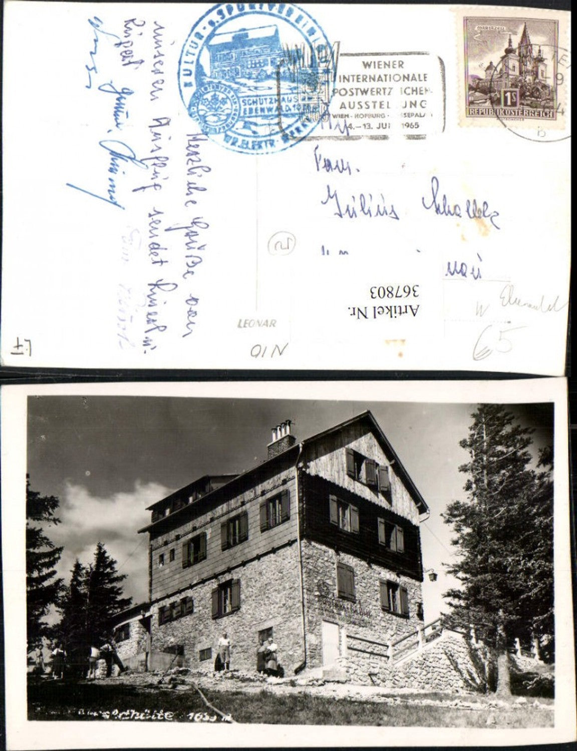 367803,Ebenwaldhütte Berghütte b. Kleinzell