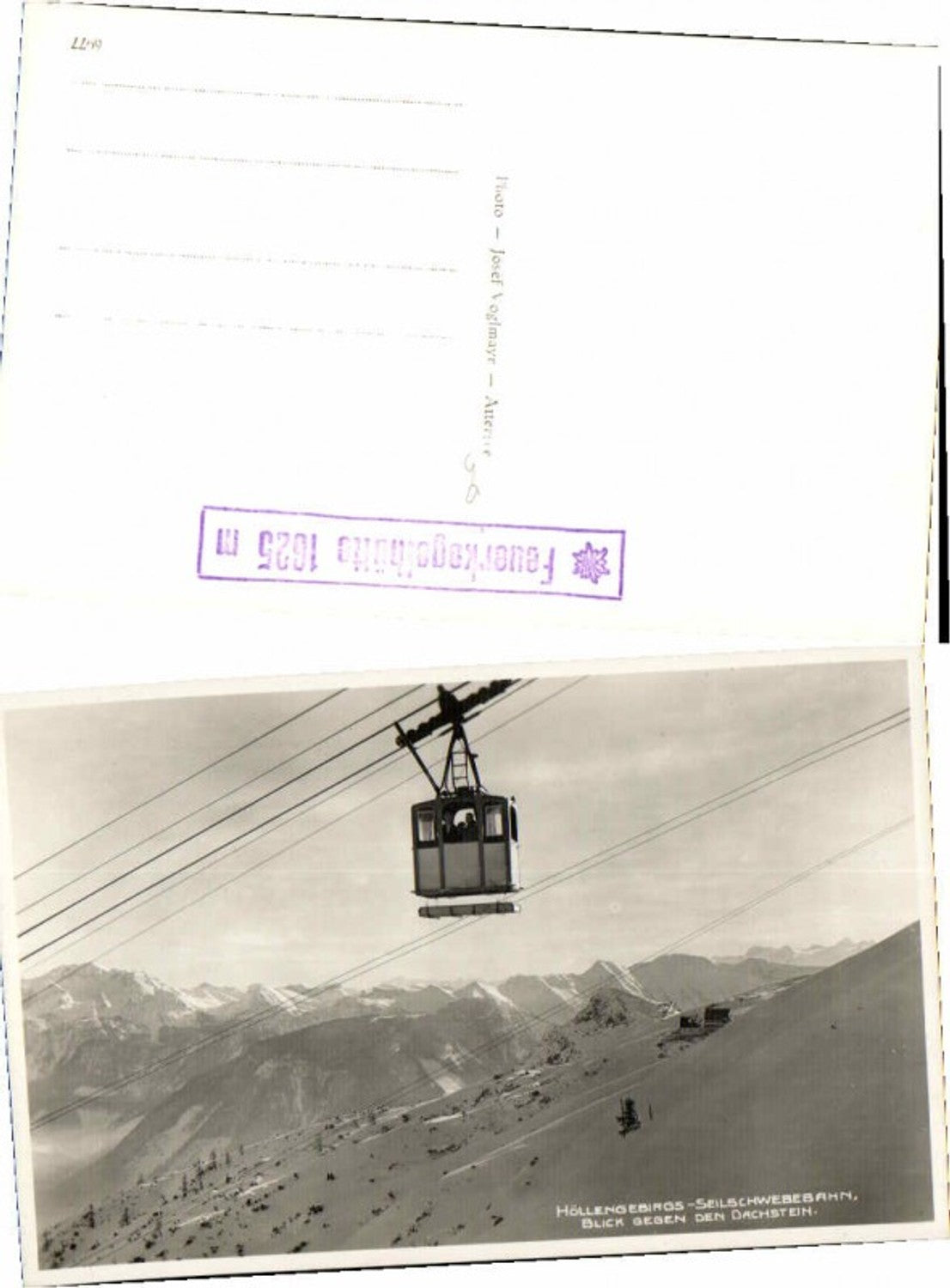 66486,Höllengebirge Seilbahn Bergbahn Ebensee