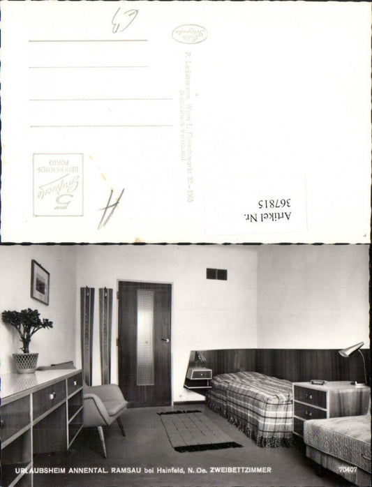 367815,Ramsau b. Hainfeld Urlaubsheim Annental Zweibettzimmer