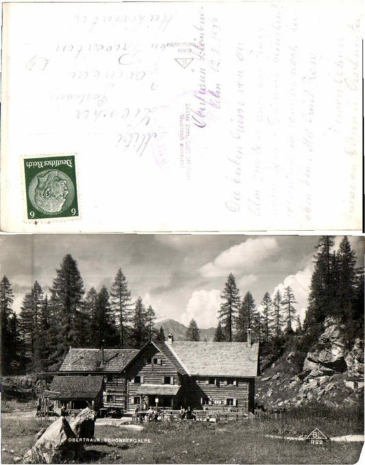 66536, Obertraun Schönbergalpe Gasthaus 1940
